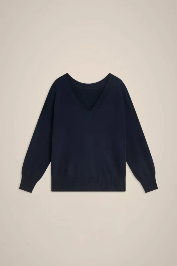maglia_over_frontba_5.webp New Liviana conti Maglia Over Front/Ba Bianco | Marea | Notte
