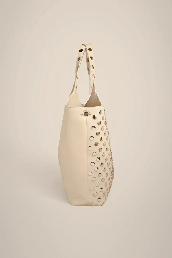 maxi_tote_borchie_2.webp Cheap Liviana conti Maxi Tote Borchie Argilla | Nero