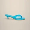 Clearance Liviana conti Mule Infradito Acqua | Cuoio | Nero