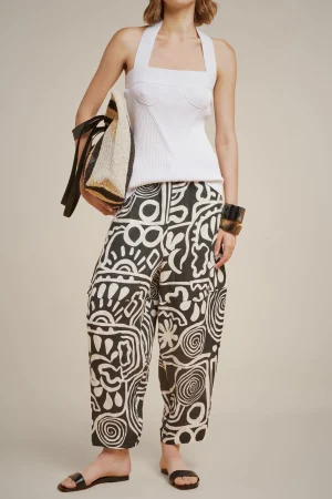 pantalone_0-25.webp Fashion Liviana conti Pantalone Graffito Nero/Bianco
