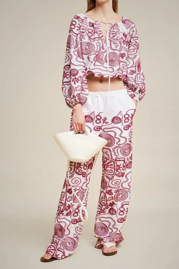 pantalone_0-33.webp Best Liviana conti Pantalone Ricamo Bianco/Ossido