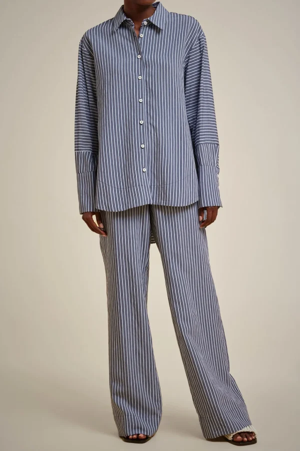 pantalone_0-36.webp Shop Liviana conti Pantalone Riga Blu/Azzurra
