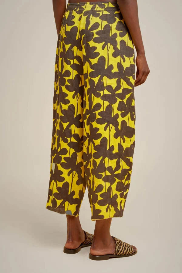 pantalone_1-30.webp Store Liviana conti Pantalone Fiore Timbro Lemon | Graffito Nero/Bianco