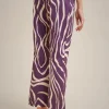 pantalone_5-14.webp Clearance Liviana conti Pantalone Fiore Stencil Bosco | Venatura Bacca