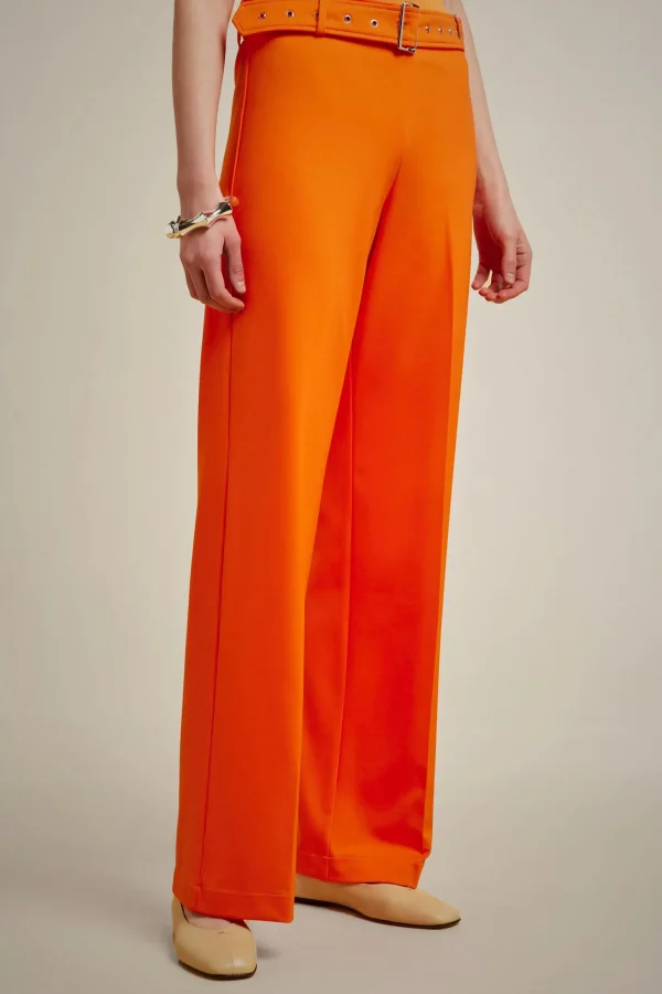 pantalone_con_cintur_1.webp Fashion Liviana conti Pantalone Con Cintur Mandarino | Nero
