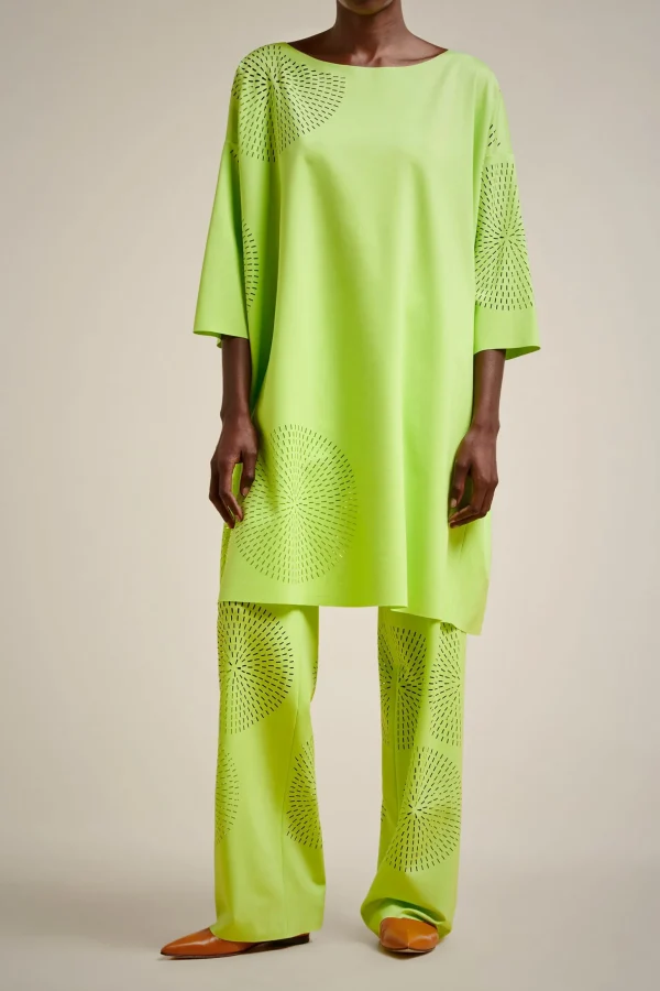 pantalone_con_laser_0.webp Best Sale Liviana conti Pantalone Con Laser Cyber Lime | Nero
