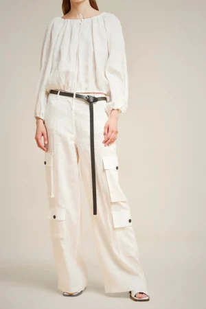 Flash Sale Liviana conti Pantalone Con Tasche Bianco | Nero