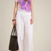 Clearance Liviana conti Pantalone Elastico Bianco