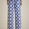 pantalone_jacquard_2.webp Online Liviana conti Pantalone Jacquard Rete Bianco/Marea