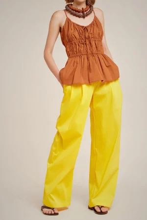 pantalone_palazzo_0.webp Clearance Liviana conti Pantalone Palazzo Crazy Lemon | Ossido | Nero