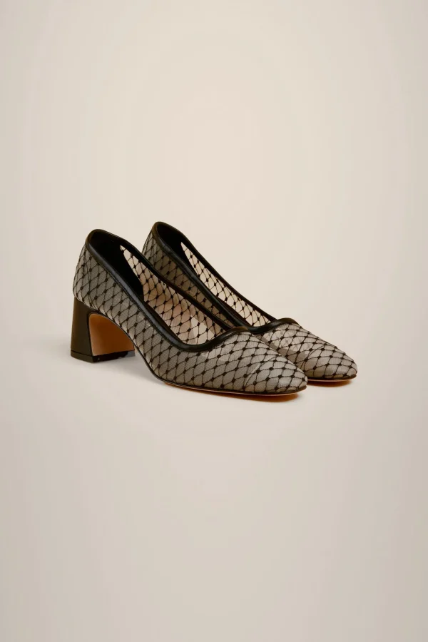 Clearance Liviana conti Pumps Rete Tecnica Nero