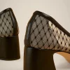 Clearance Liviana conti Pumps Rete Tecnica Nero