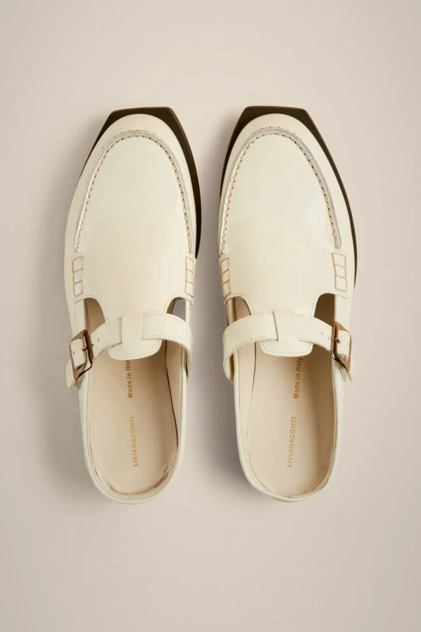 Outlet Liviana conti Sabot Mocassino Bianco