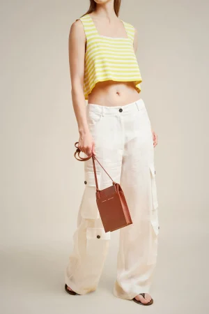 Discount Liviana conti Top Rigato Pomice/Crazy Lemon