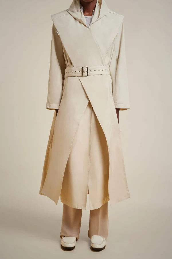 Hot Liviana conti Trench Con Cappuccio Pomice | Notte
