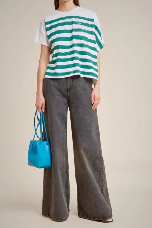 Clearance Liviana conti T-Shirt Bianco/Bosco