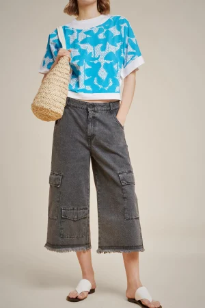 Shop Liviana conti T-Shirt Bianco/Acqua